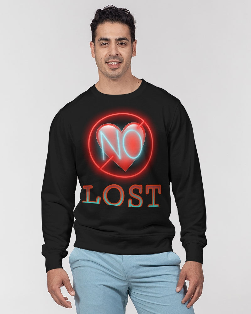 No Love- Men's Classic French Terry Crewneck Pullover