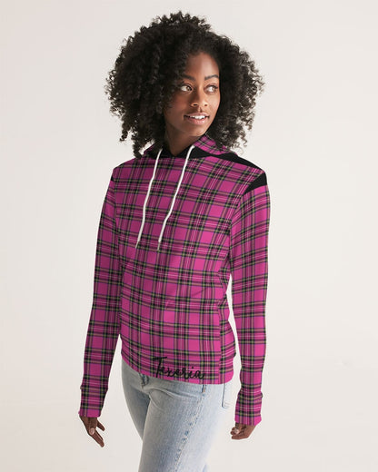 Pink Plaid Women's Hoodie