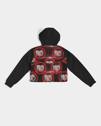 No love 3 Women's Cropped Windbreaker