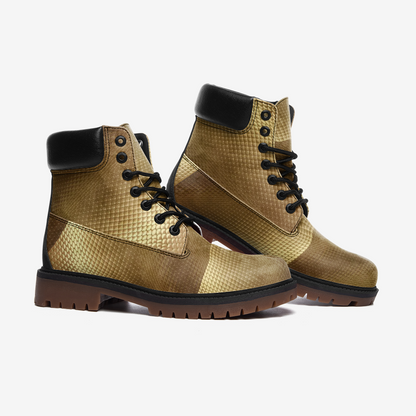 Gold block Casual Leather Lightweight boots