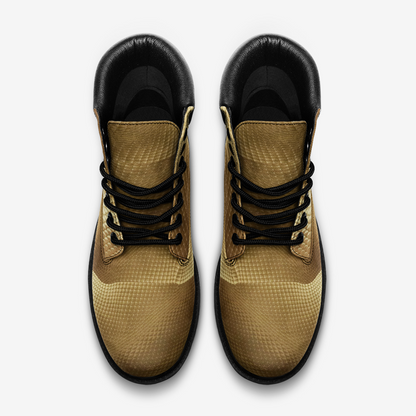 Gold block Casual Leather Lightweight boots