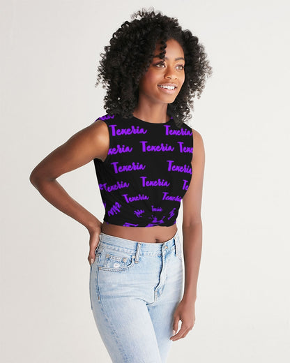 Texeria Monogram purple Women's Twist-Front Tank
