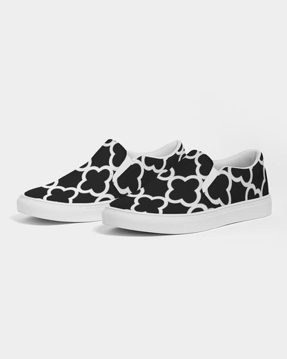 Quatrefoil. Women's Slip-On Canvas Shoe
