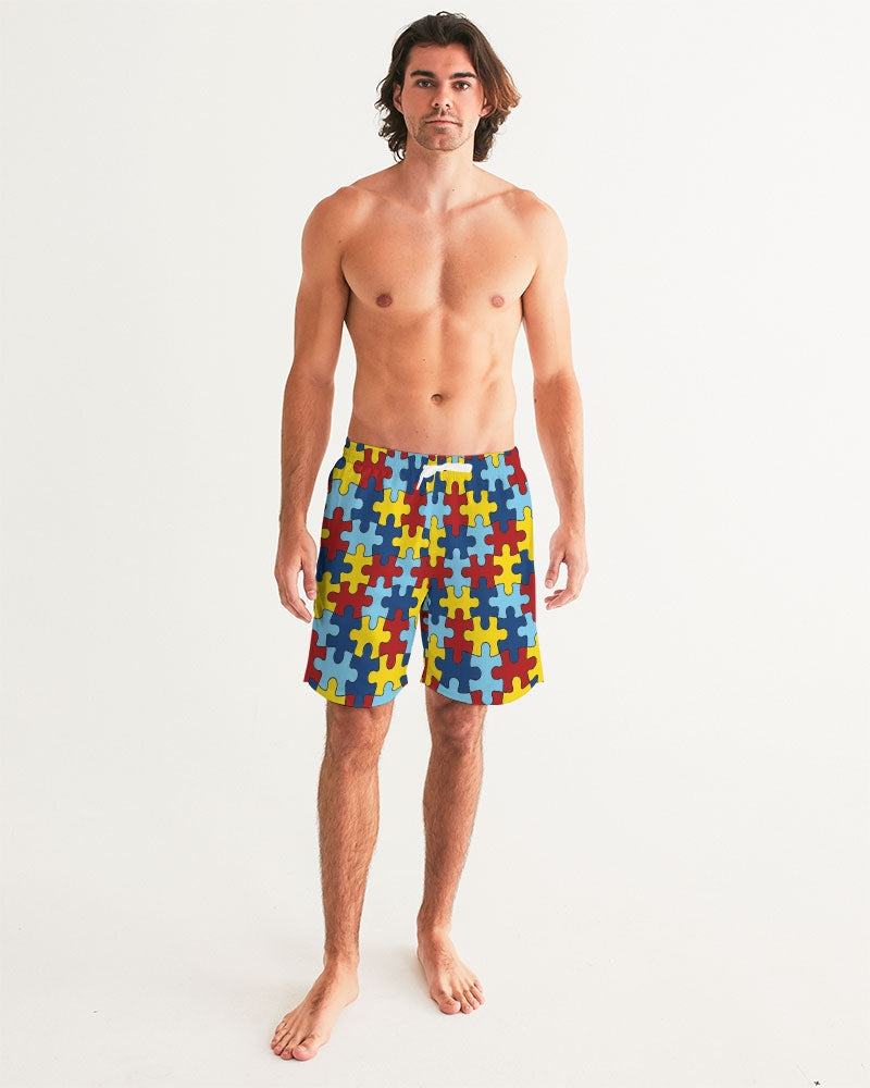 Autism Awareness FC4 Men's Swim Trunk