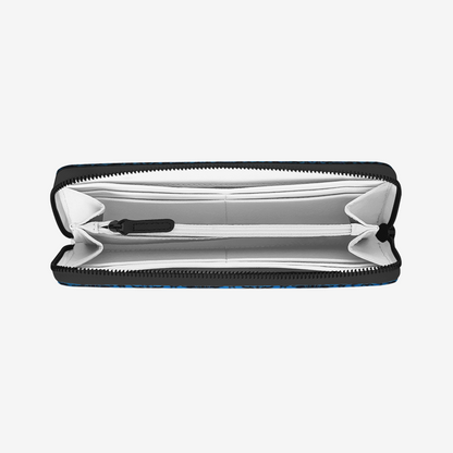Chandelier Blue Leather Wallet