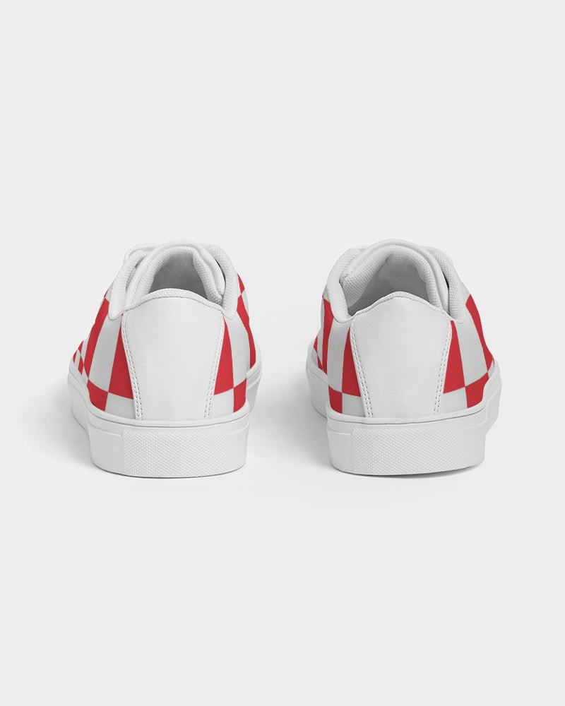 checkered Women's Faux-Leather Sneaker