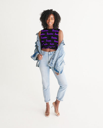 Texeria Monogram purple Women's Twist-Front Tank