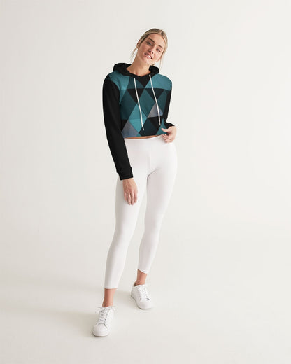 Triangle Women's Cropped Hoodie