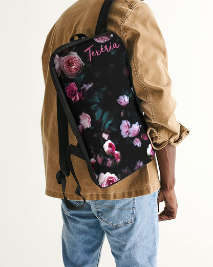 Dark Floral Slim Tech Backpack