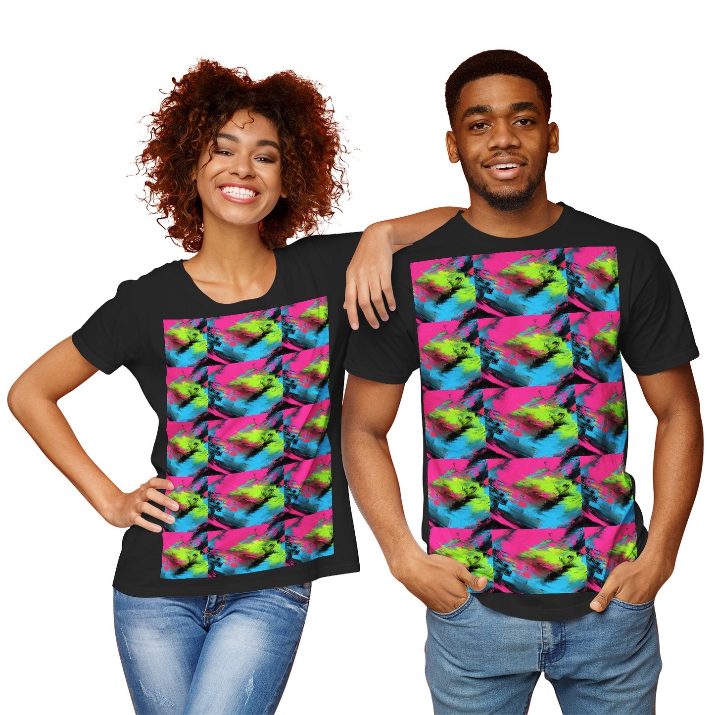 Wet Paint Couple's Short Sleeve Tshirt