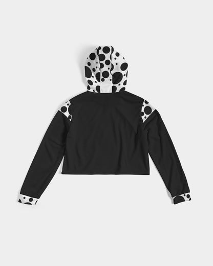 Dots Women's Cropped Hoodie