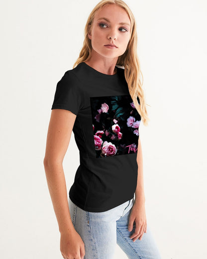 Dark Floral Women's Graphic Tee