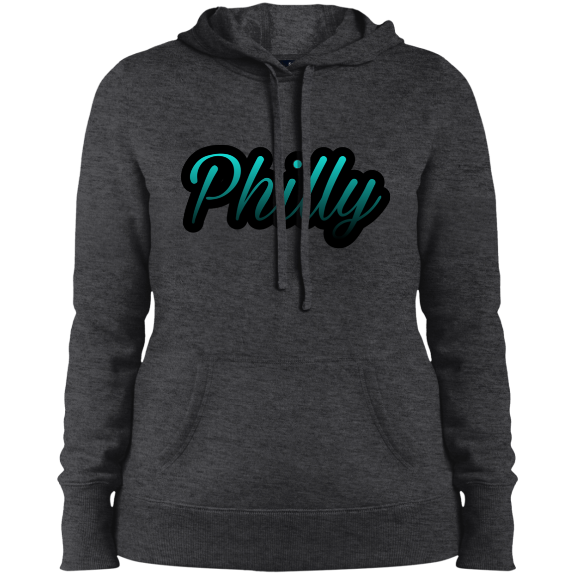 Teal Philly Ladies' Pullover Hooded Sweatshirt
