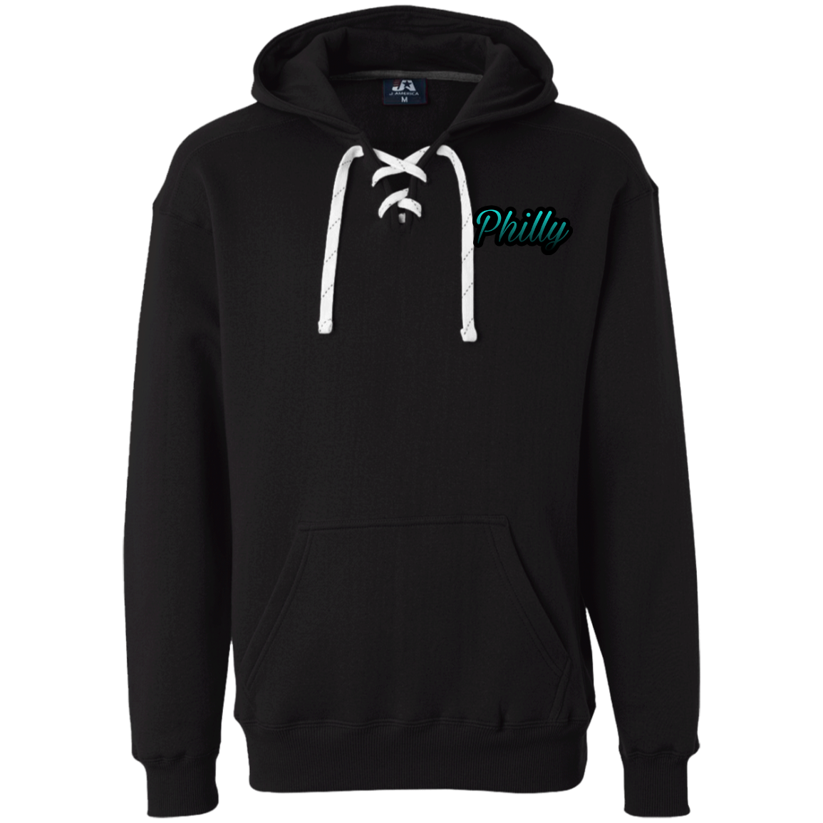 Teal Men's Heavyweight Sport Lace Hoodie