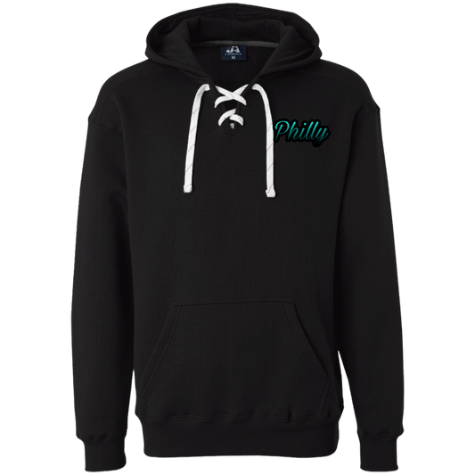 Teal Men's Heavyweight Sport Lace Hoodie