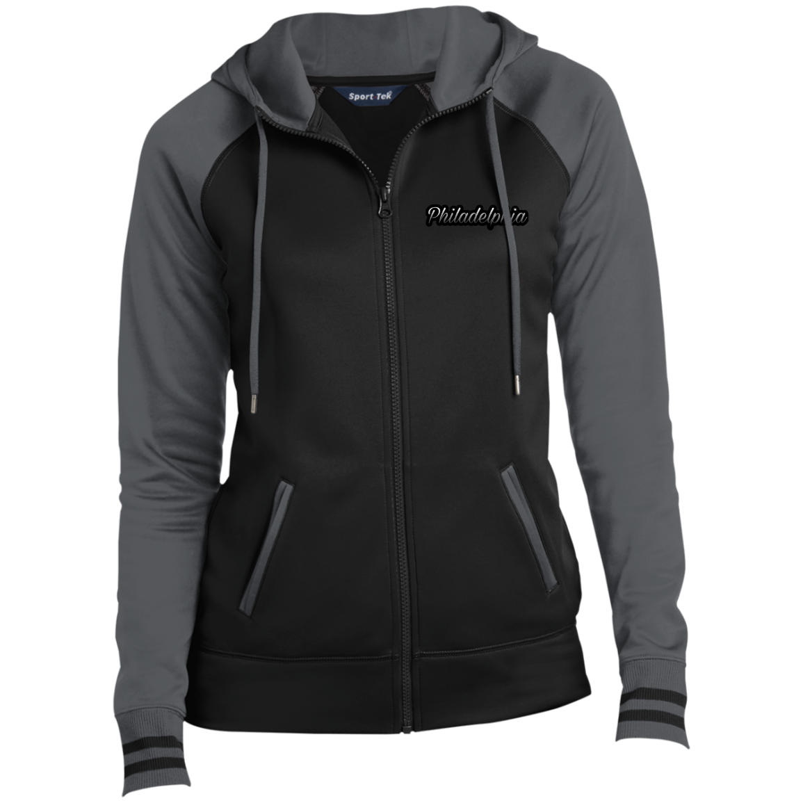 Ombre Philadelphia Ladies' Full-Zip Hooded Jacket