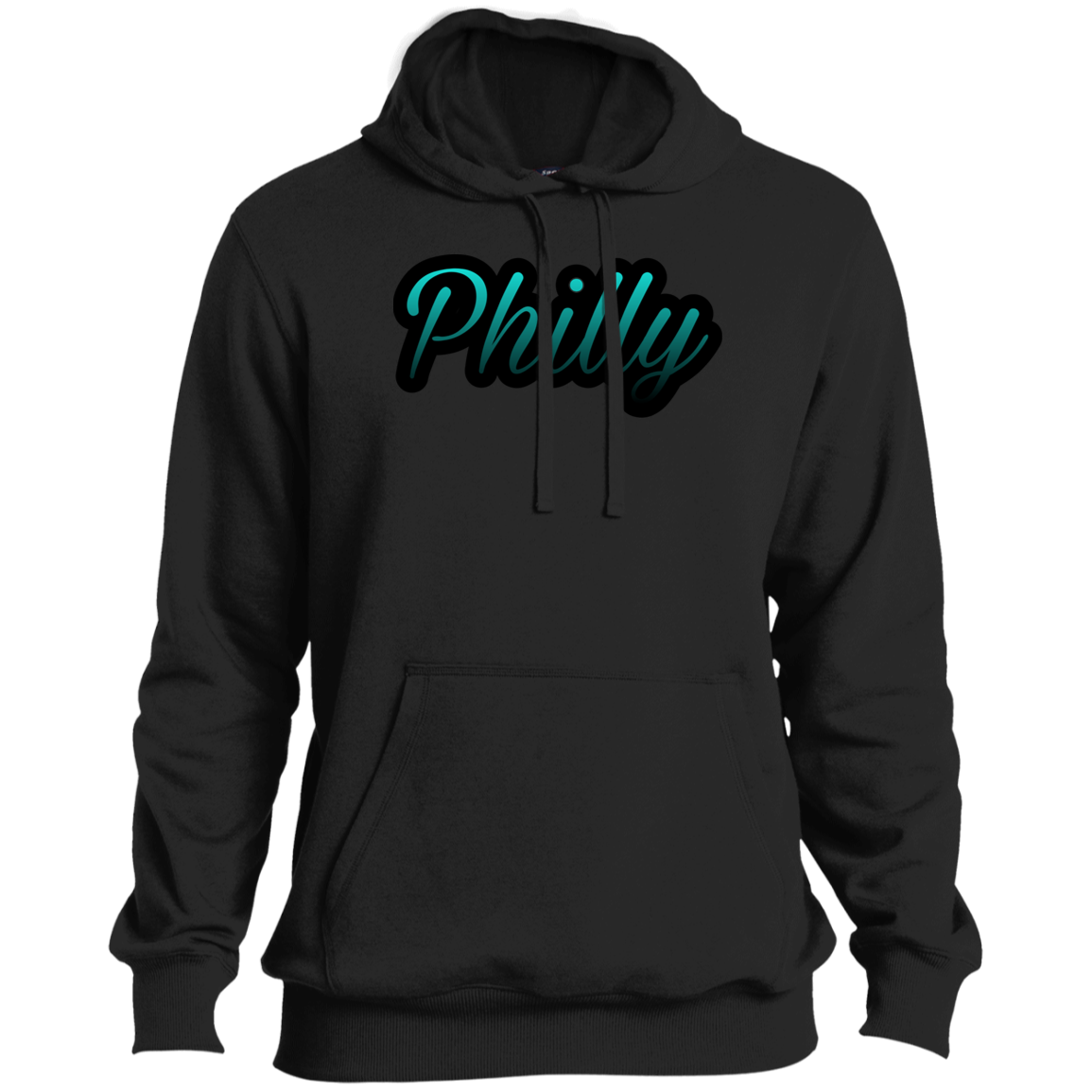 Teal Men's Pullover Hoodie