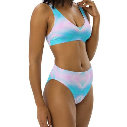 Cotton Candy K2 high-waisted bikini