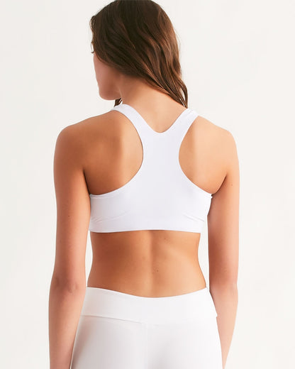 Pin Stripe Lips Women's Seamless Sports Bra