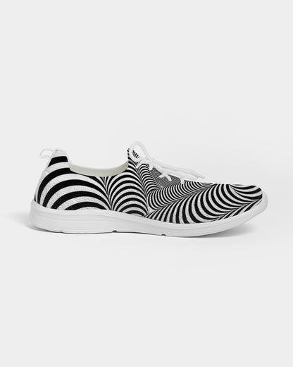 Optical illusion Women's Lace Up Flyknit Shoe