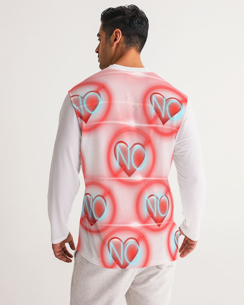 No love 2 Men's Long Sleeve Sports Jersey