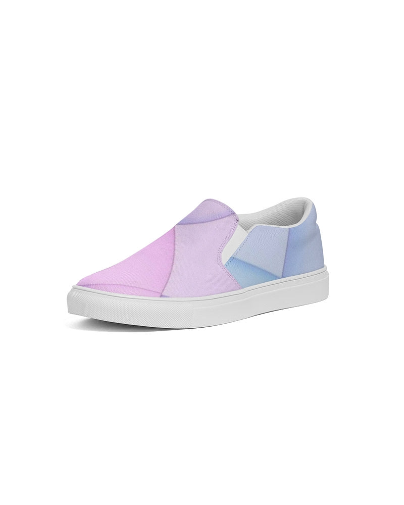 Pastel diamonds Women's Slip-On Canvas Shoe