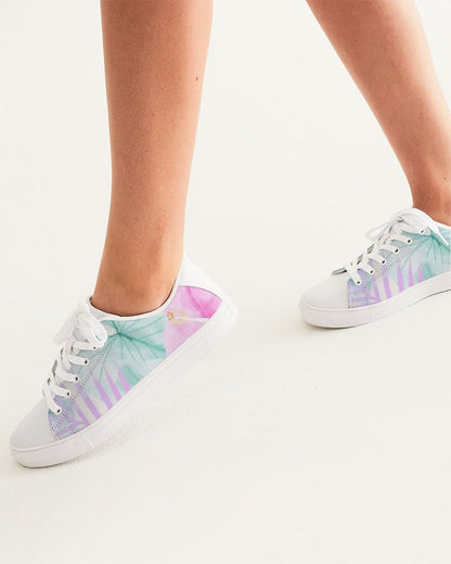 Spring Flowers Women's Faux-Leather Sneaker