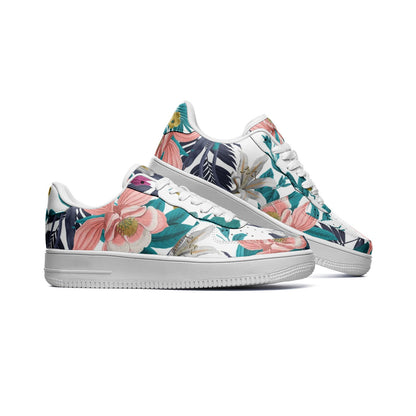 Warm Floral Unisex Low Top Sneakers