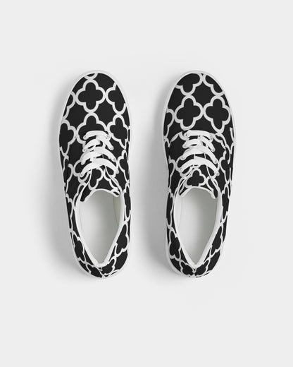 Quatrefoil Women's Lace Up Canvas Shoe