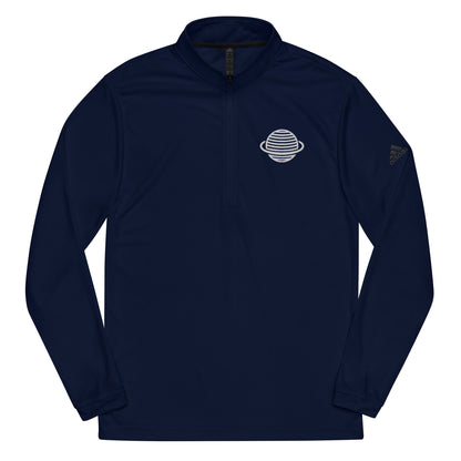 Saturn Quarter zip pullover (White)