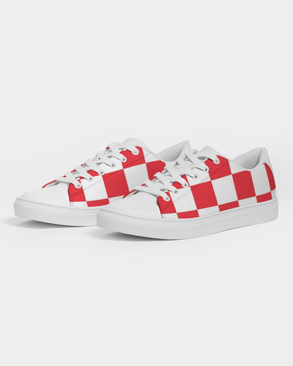 checkered Women's Faux-Leather Sneaker