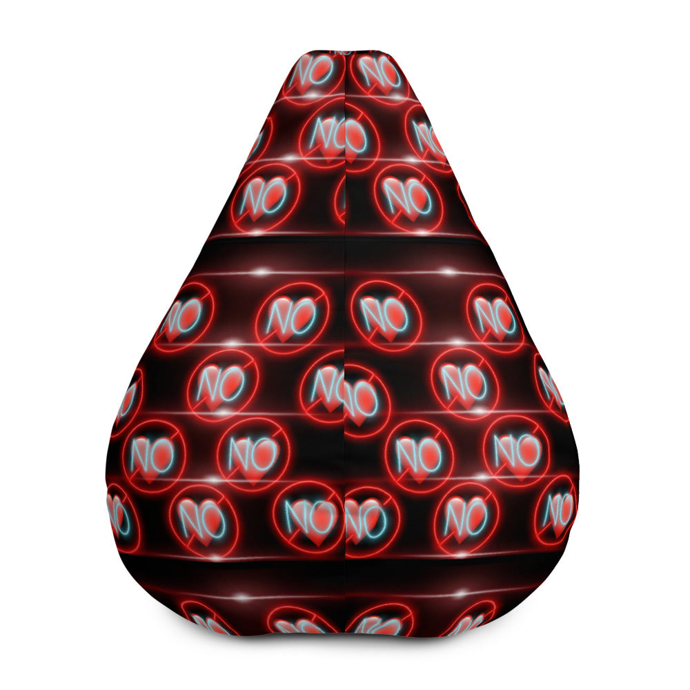 No Love 3 Bean Bag Chair Cover