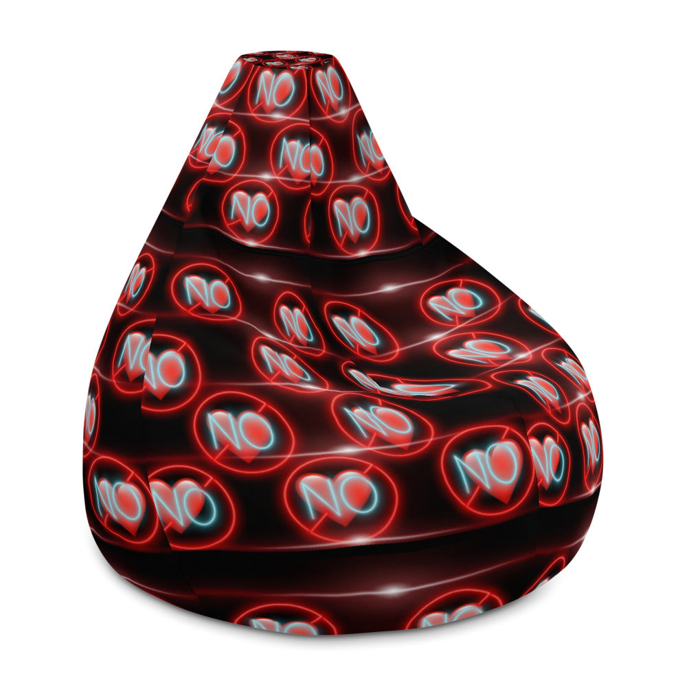 No Love 3 Bean Bag Chair Cover