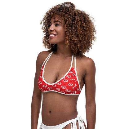 Poly Love Red Bikini Top
