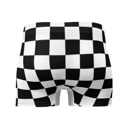 Checkerd White Boxer Briefs