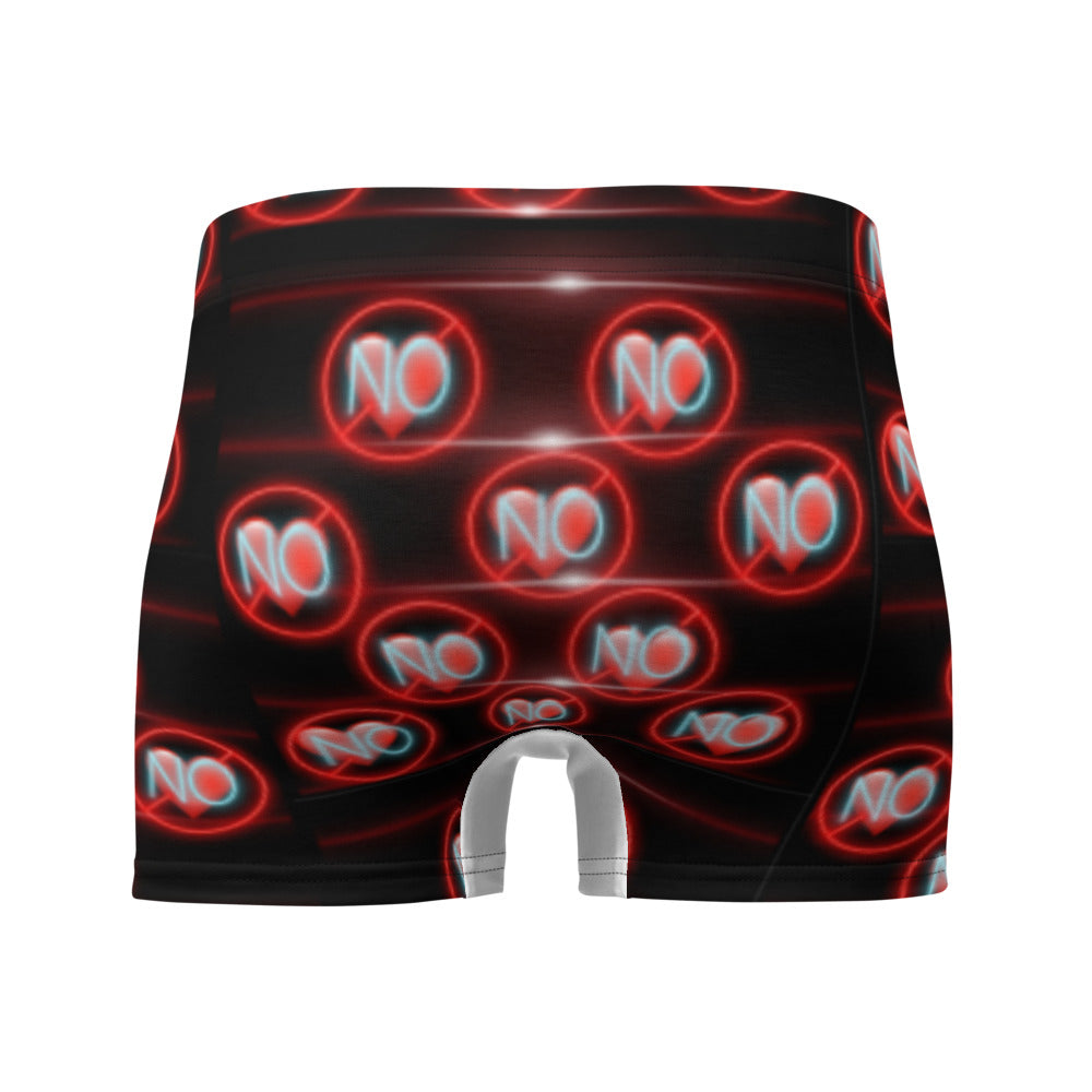 No Love 3 White Boxer Briefs