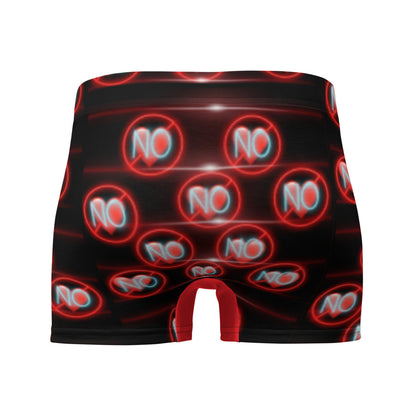 No Love 3 Red Boxer Briefs
