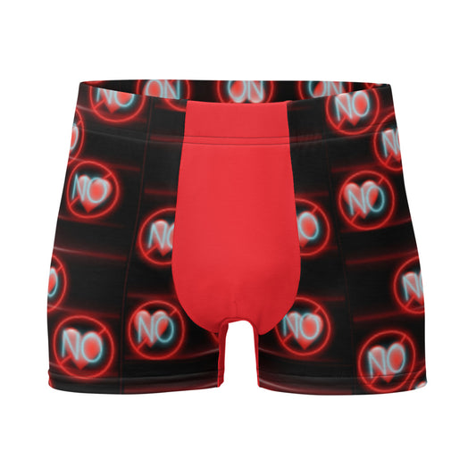 No Love 3 Red Boxer Briefs
