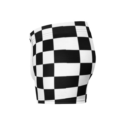 Checkerd White Boxer Briefs