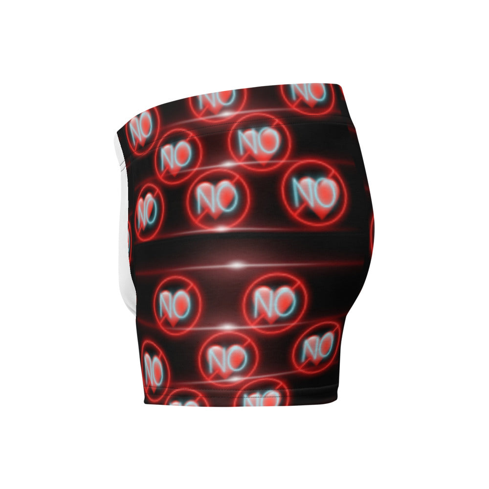 No Love 3 White Boxer Briefs