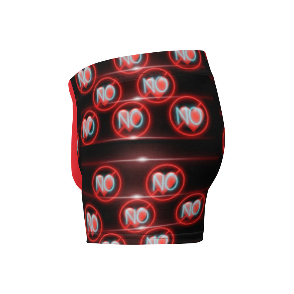 No Love 3 Red Boxer Briefs