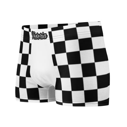 Checkerd White Boxer Briefs
