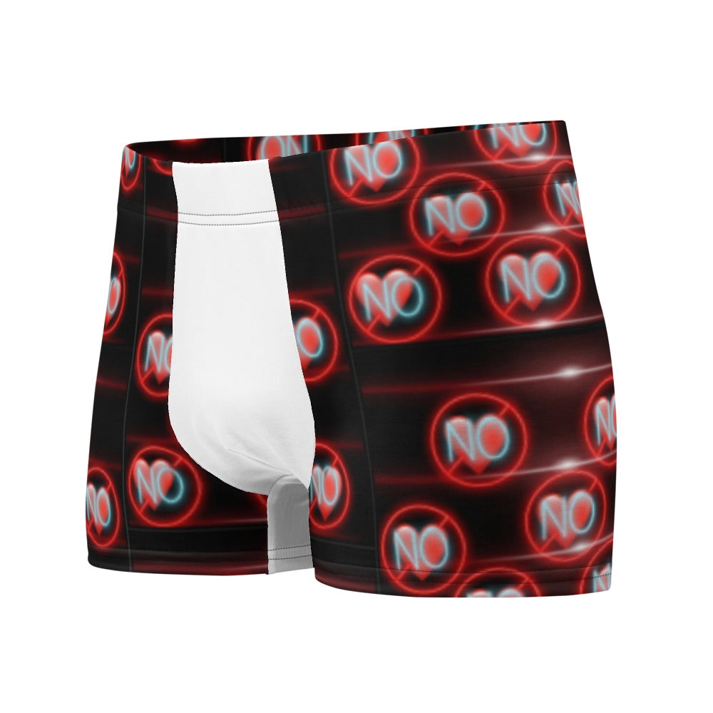 No Love 3 White Boxer Briefs