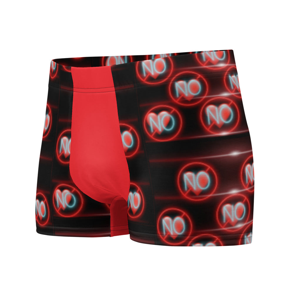No Love 3 Red Boxer Briefs