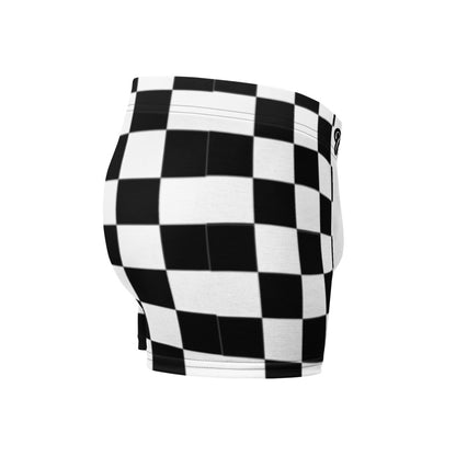 Checkerd White Boxer Briefs