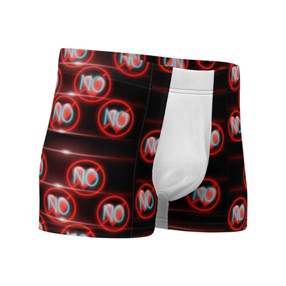 No Love 3 White Boxer Briefs