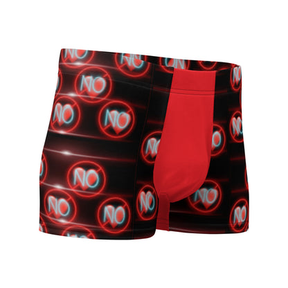 No Love 3 Red Boxer Briefs