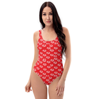 Poly Love Red One-Piece Swimsuit