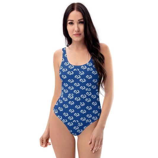 Poly Love Blue One-Piece Swimsuit