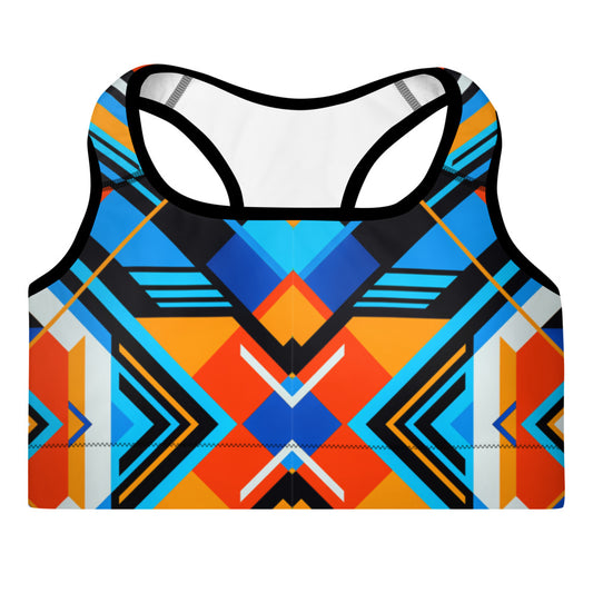 Aztec Blue 3 Sports Bra